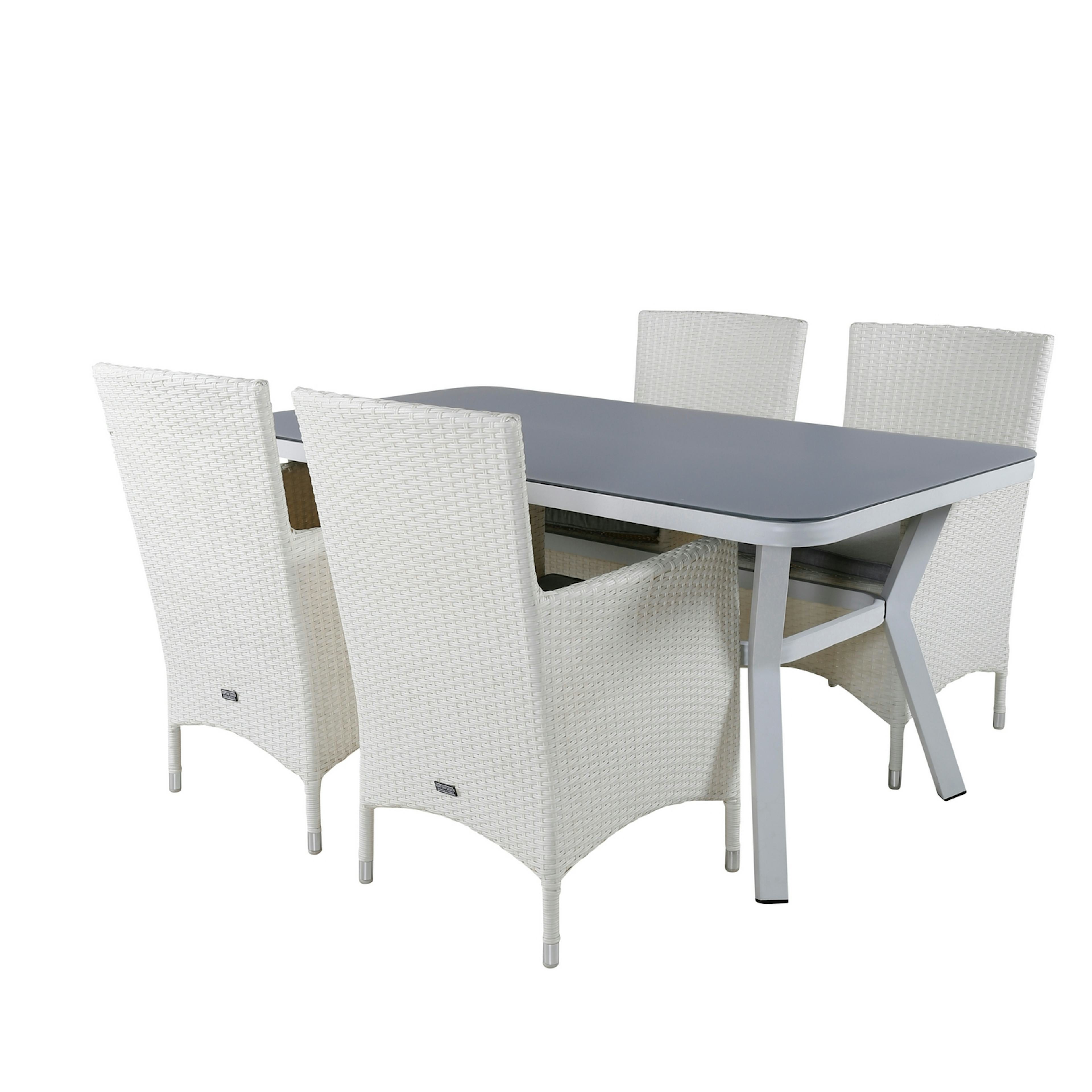 Matgrupp Venture Home Vyn med 4 Mani Karmstolar