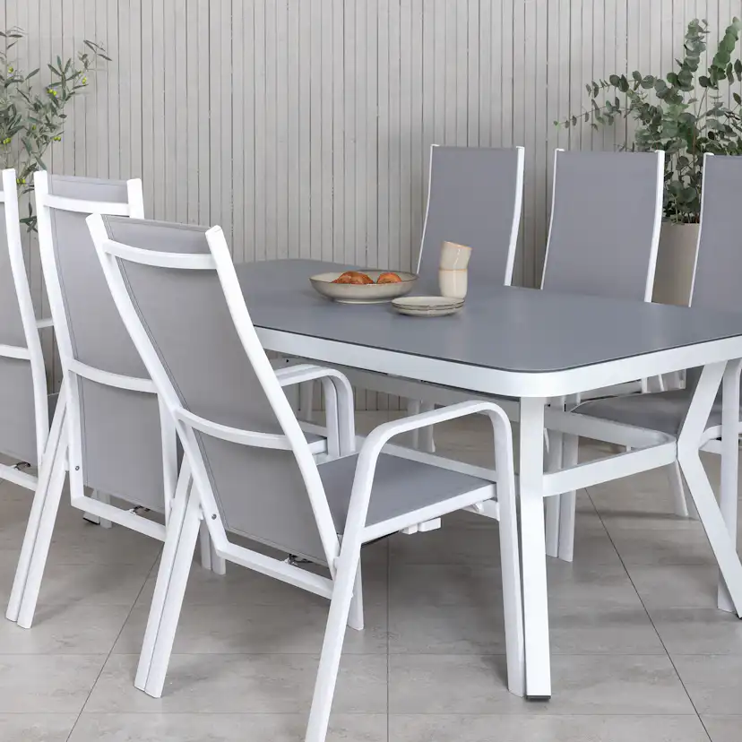 Matgrupp Utomhus Venture Home Virya 160x90 med 6 Copacabana ReclinerTrädgårdsstolar