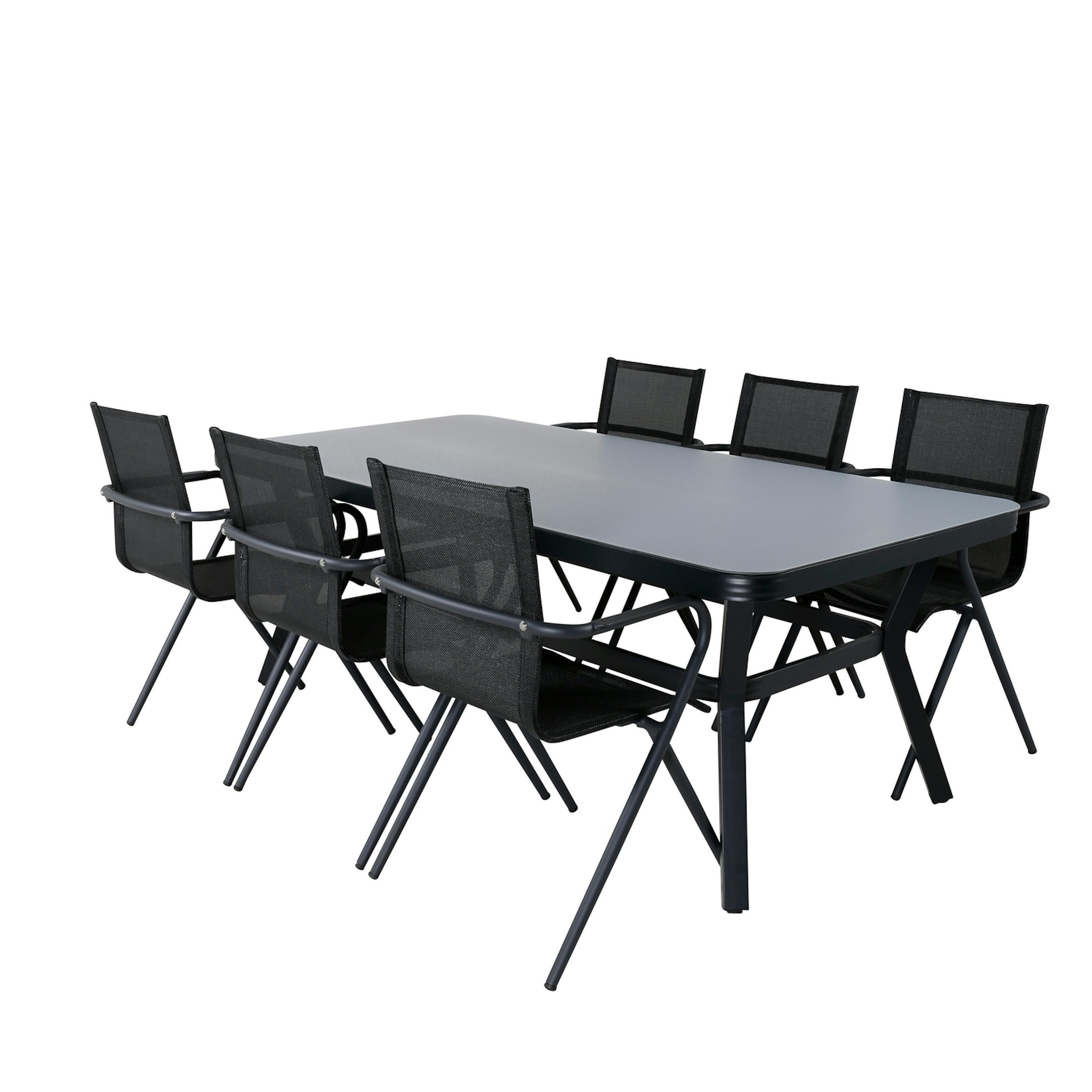 Matgrupp Venture Home Vyn med 6 Anve Matstolar