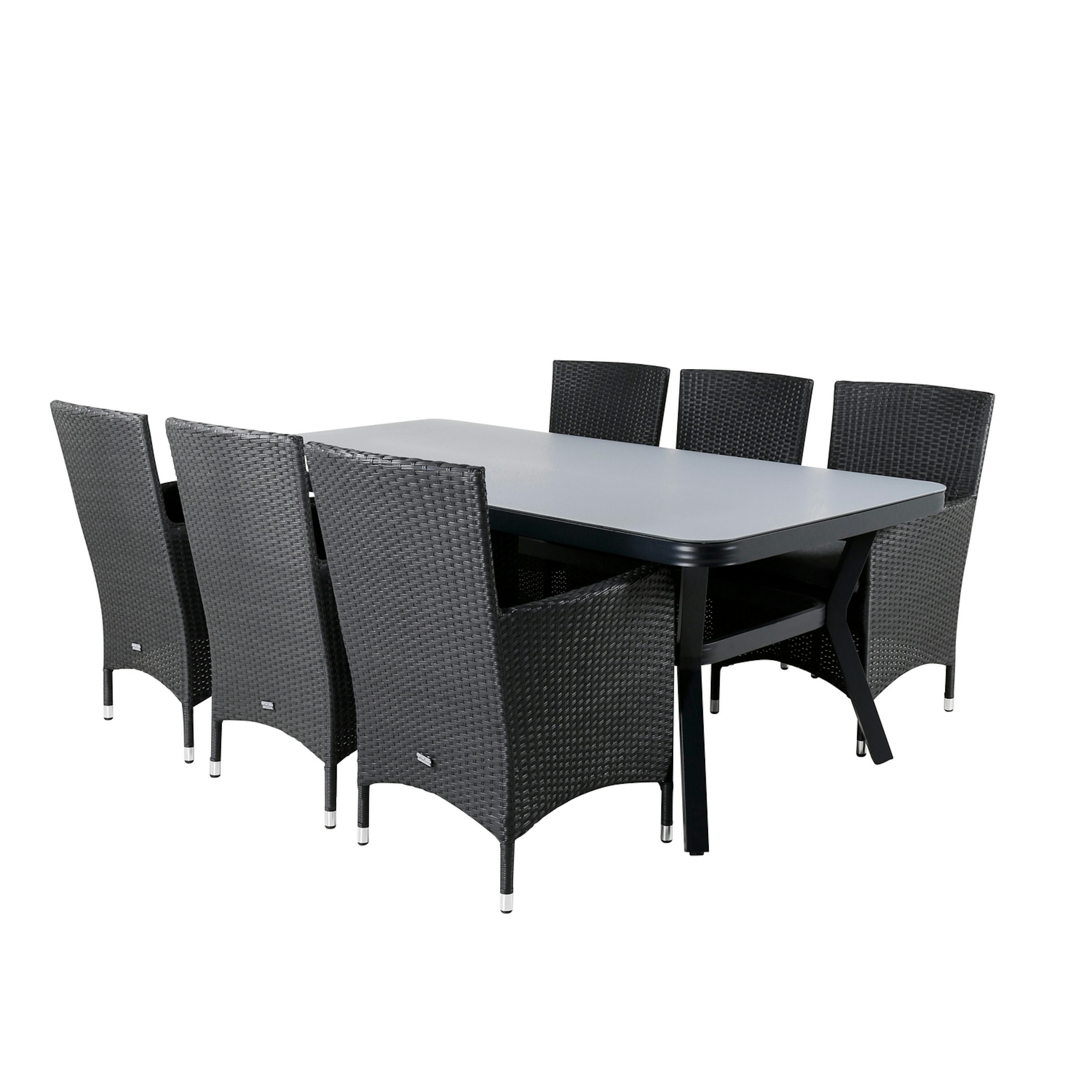 Matgrupp Utomhus Venture Home Vyn med 6 Mani Trädgårdsstolar