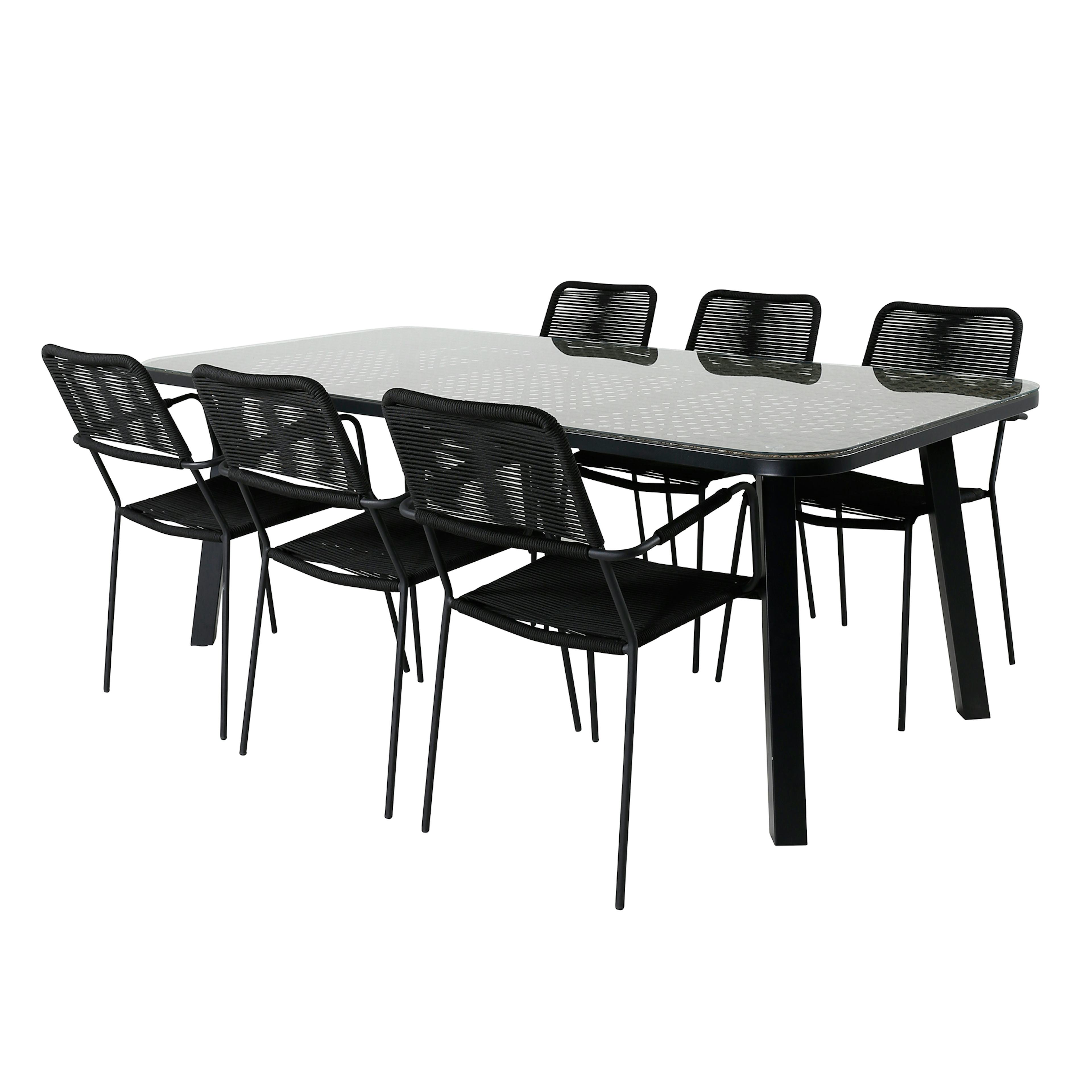 Matgrupp Venture Home Peoria med 6 Leon Matstolar