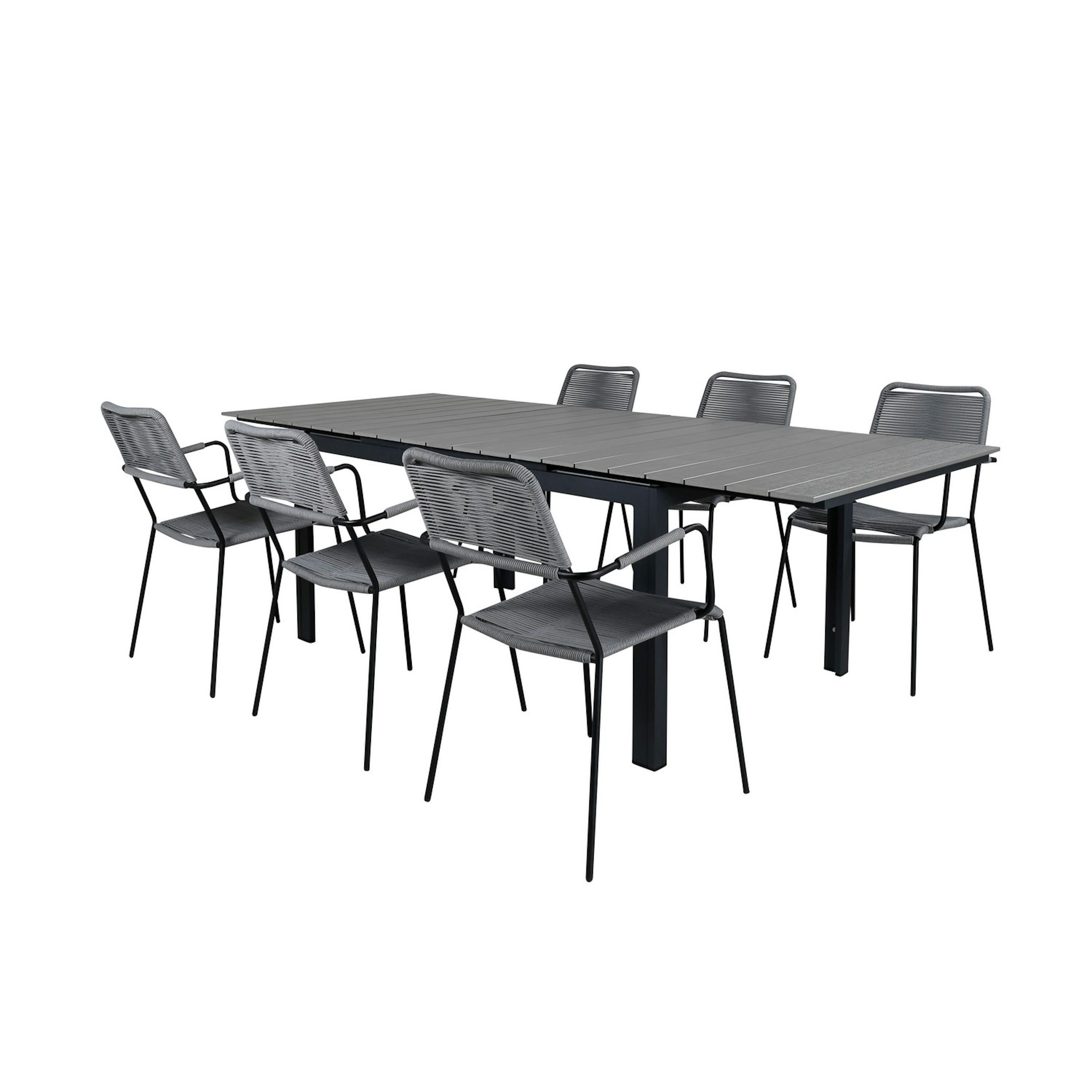 Matgrupp Venture Home Lova 160 med 6 Leon Matstolar