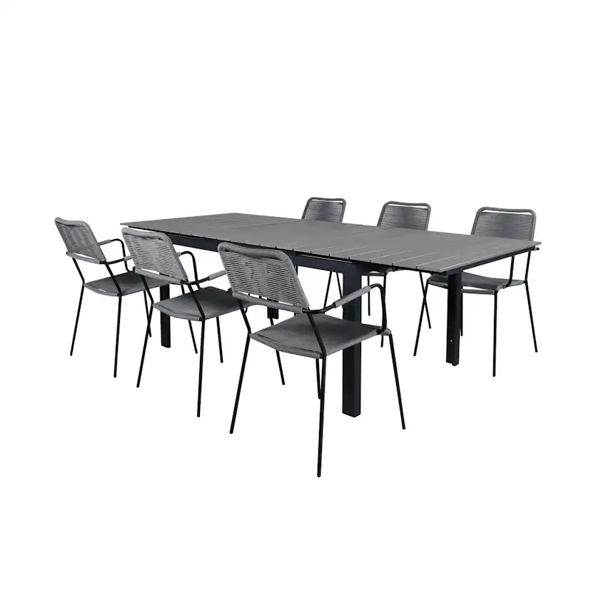 Matgrupp Venture Home Lova 160 med 6 Leon Matstolar