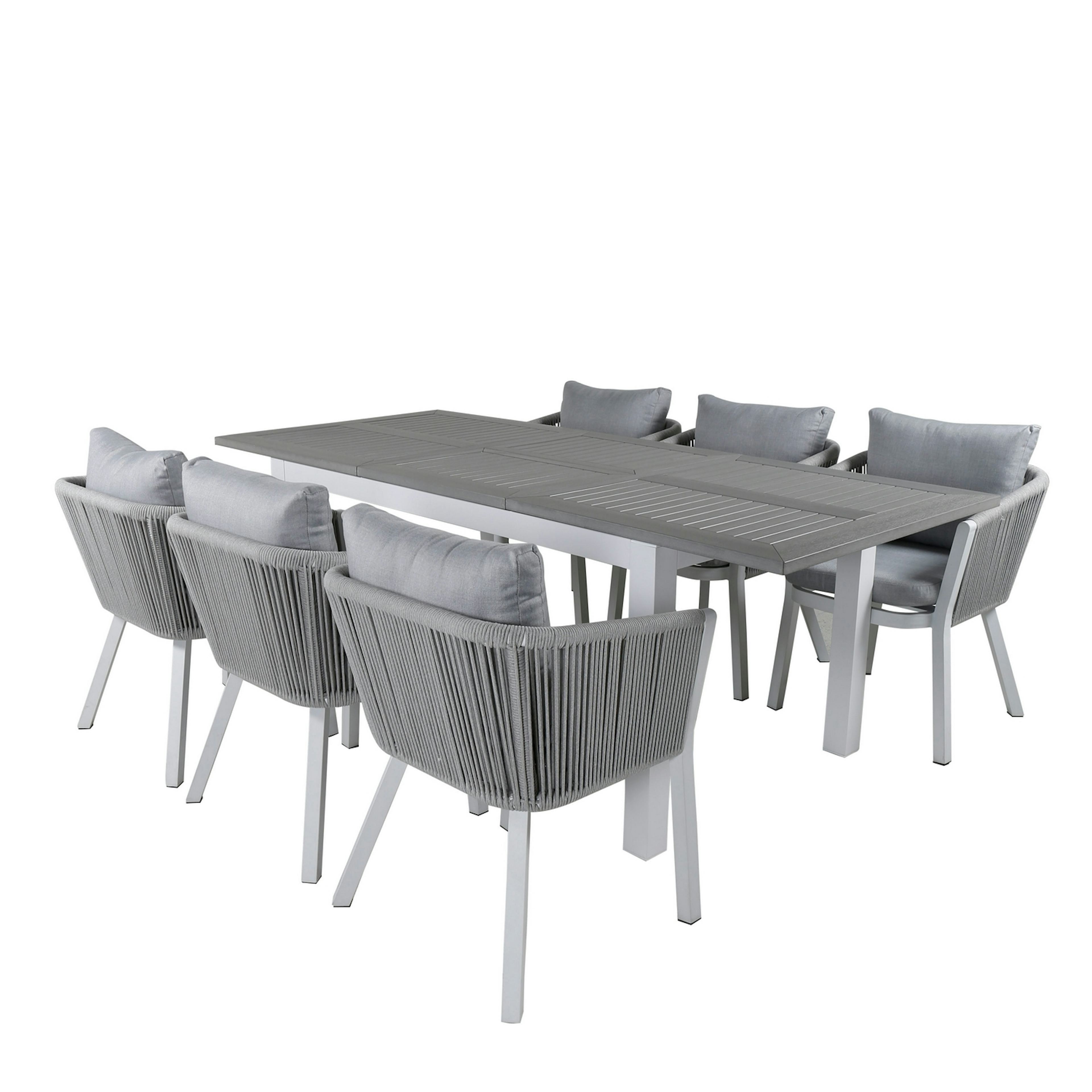 Matgrupp Venture Home Aleyna med 6 Virya Matstolar