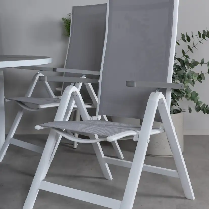 Matgrupp Utomhus Venture Home Pincy Rund med 6 Aleyna PositionsTrädgårdsstolar