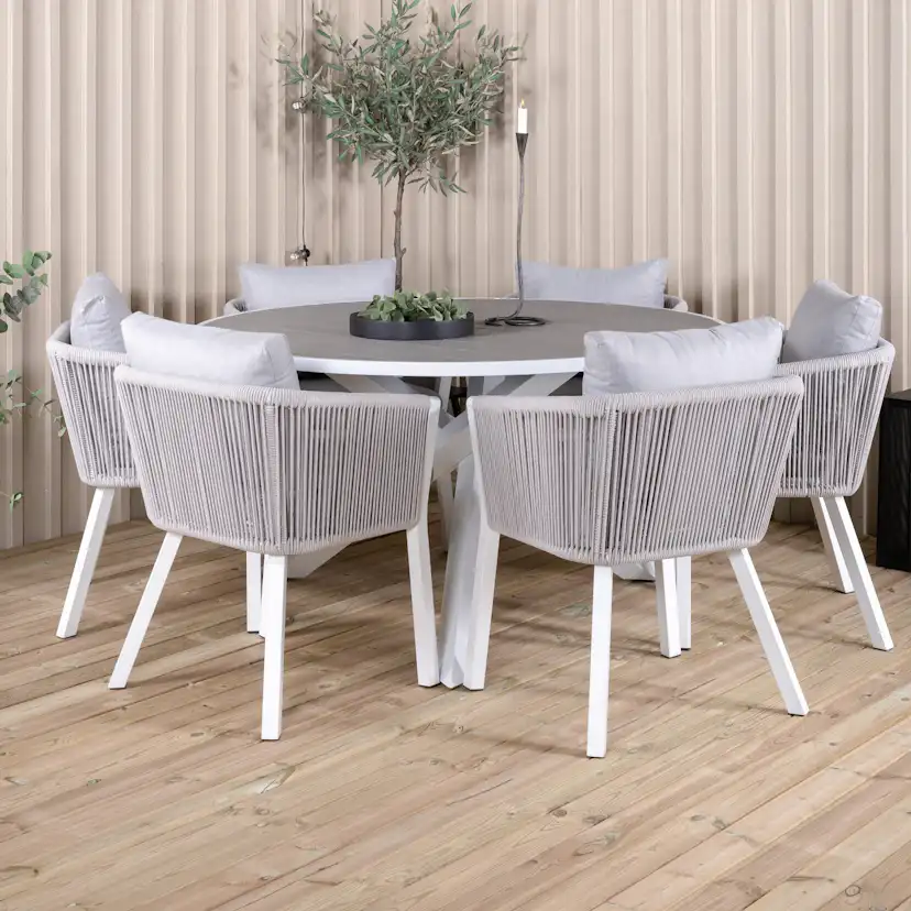 Matgrupp Venture Home Pincy med 6 Virya Matstolar