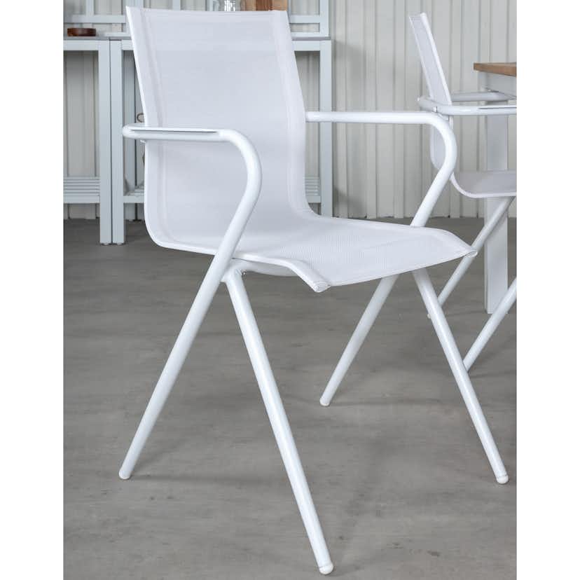 Matgrupp Utomhus Venture Home Pave med 4 Act Trädgårdsstolar L: 160 cm