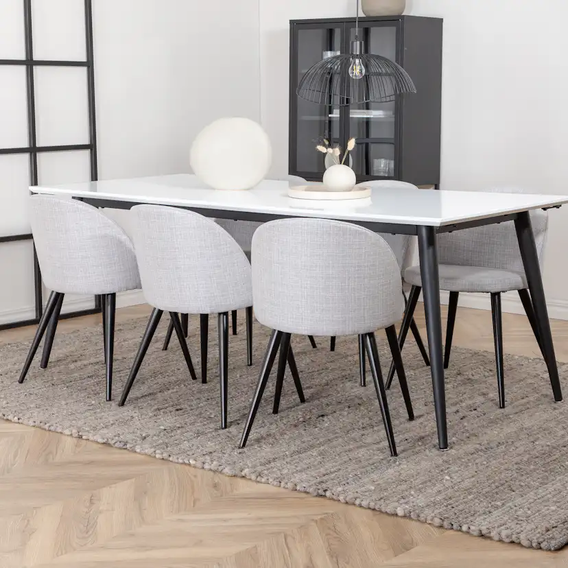 Matgrupp Venture Home Jolie med 6 Valentina Stolar