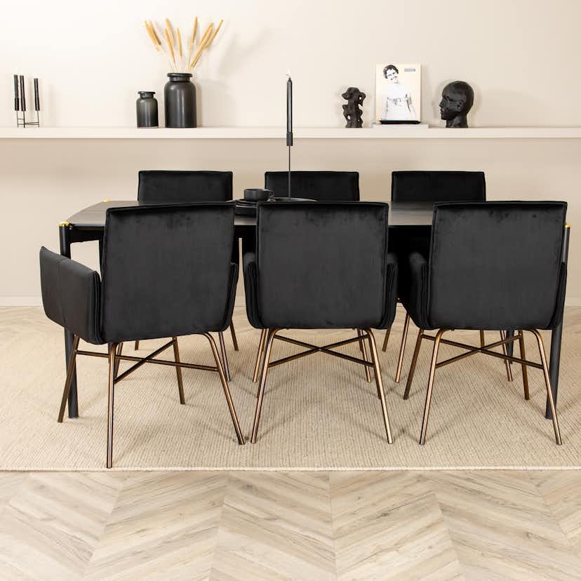 Matgrupp Venture Home Paris med 6 Annika Stolar