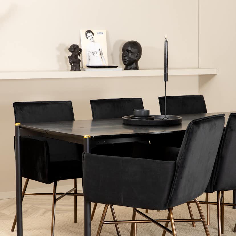 Matgrupp Venture Home Paris med 6 Annika Stolar