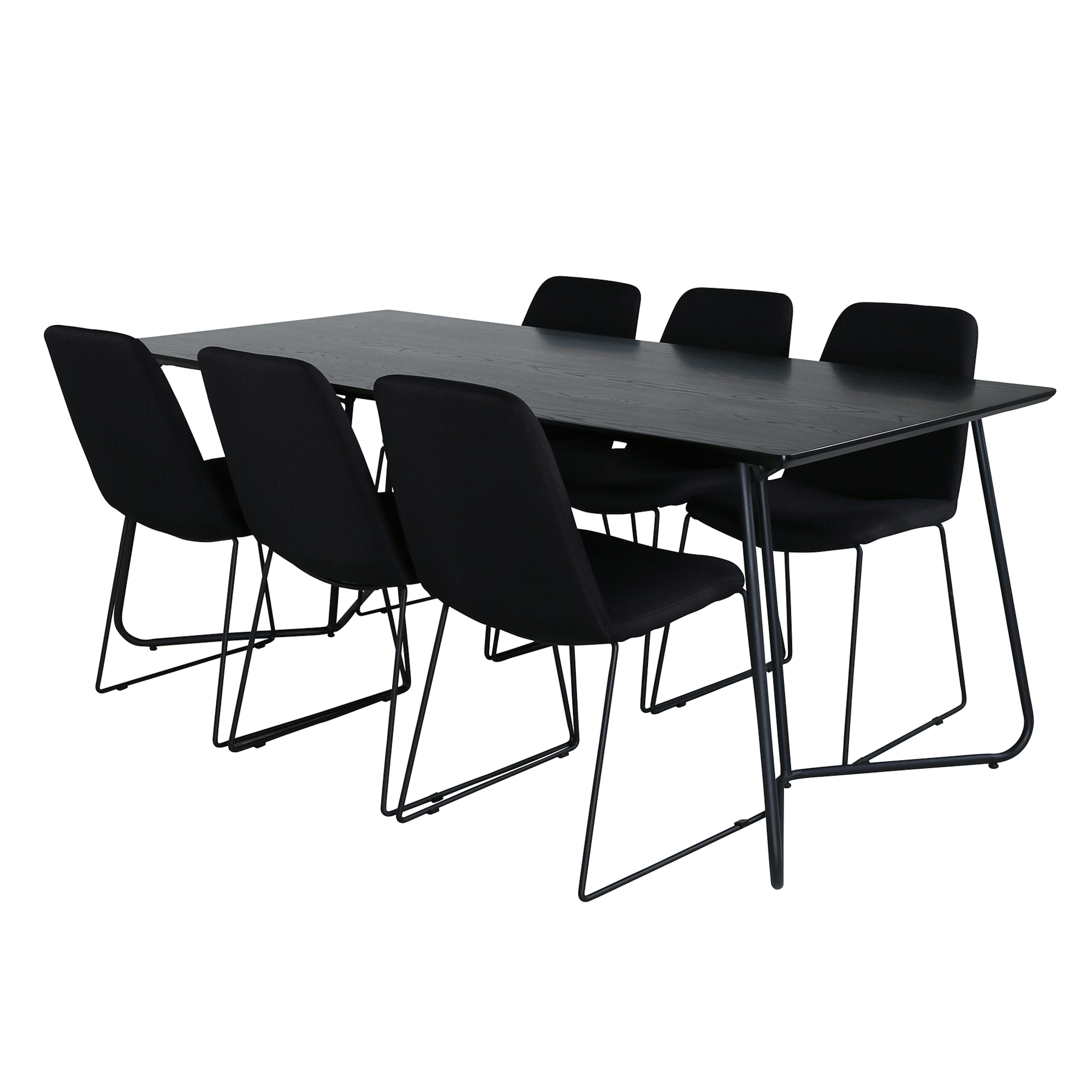 Matgrupp Venture Home Annika med 6 Muscot Stolar