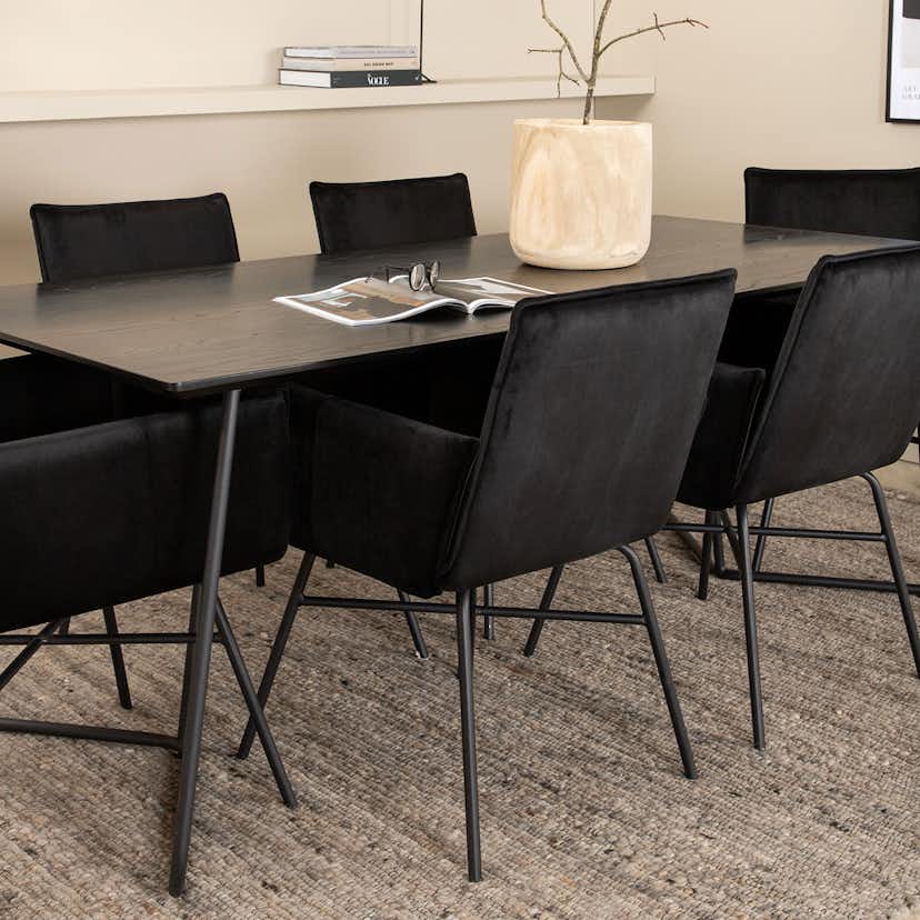 Matgrupp Venture Home Peggy med 6 Petra stolar