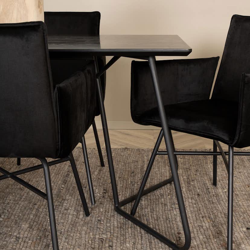 Matgrupp Venture Home Peggy med 6 Petra stolar