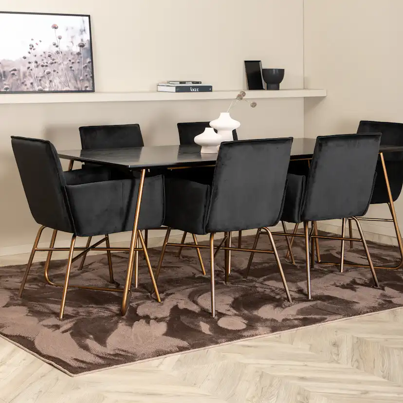 Matgrupp Venture Home Annika med 6 Annika Stolar