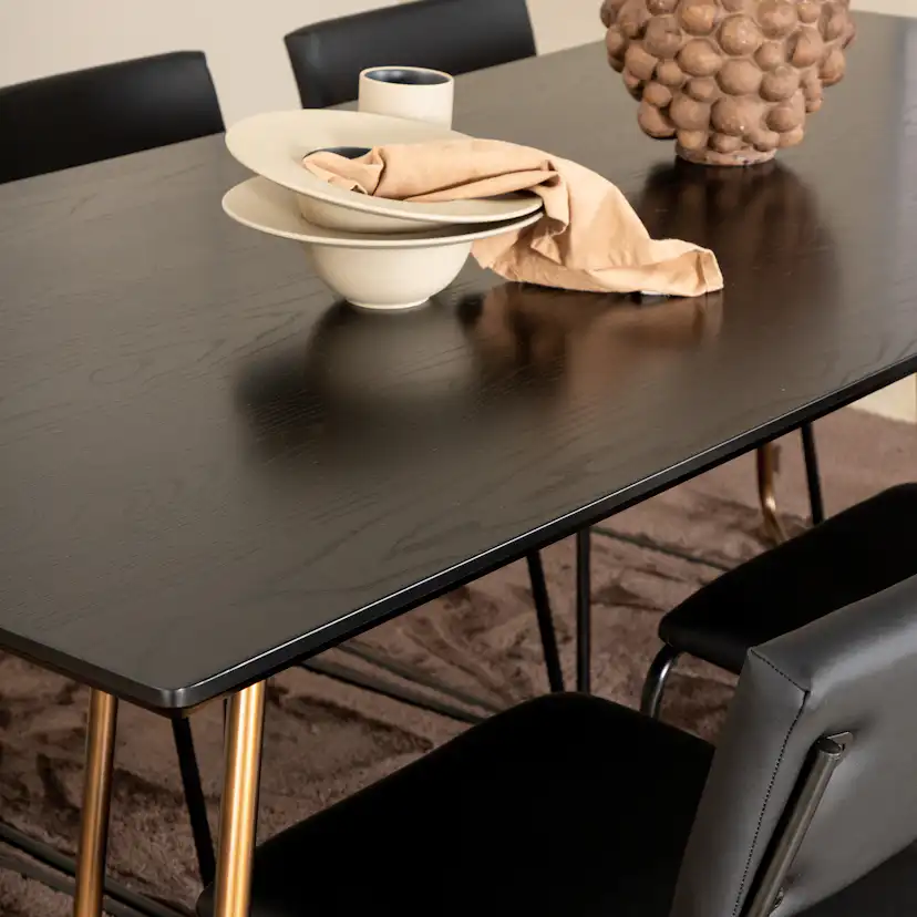 Matgrupp Venture Home Annika med 6 Kungshamn Stolar Konstläder