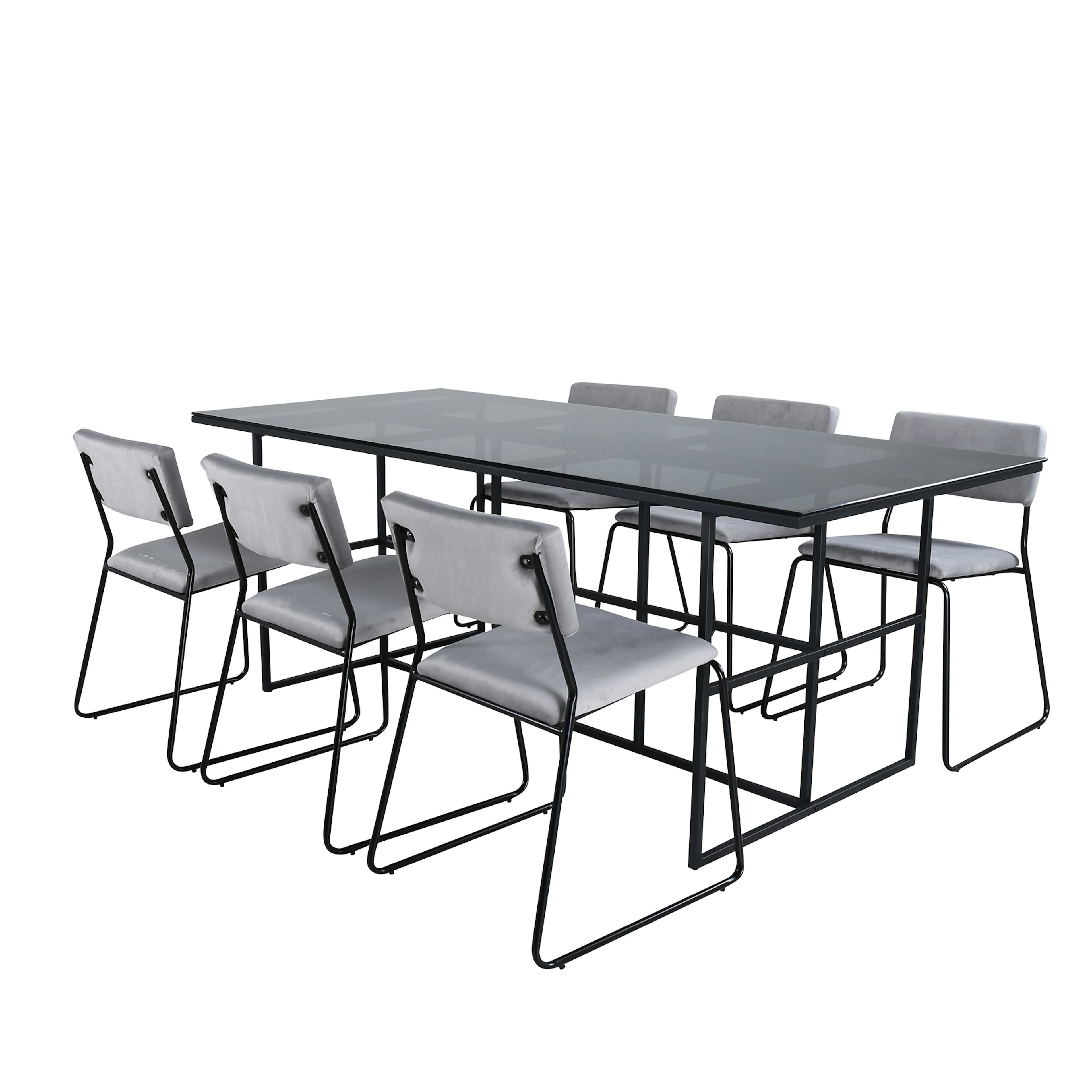 Matgrupp Venture Home Lund med 6 Kungshamn Stolar