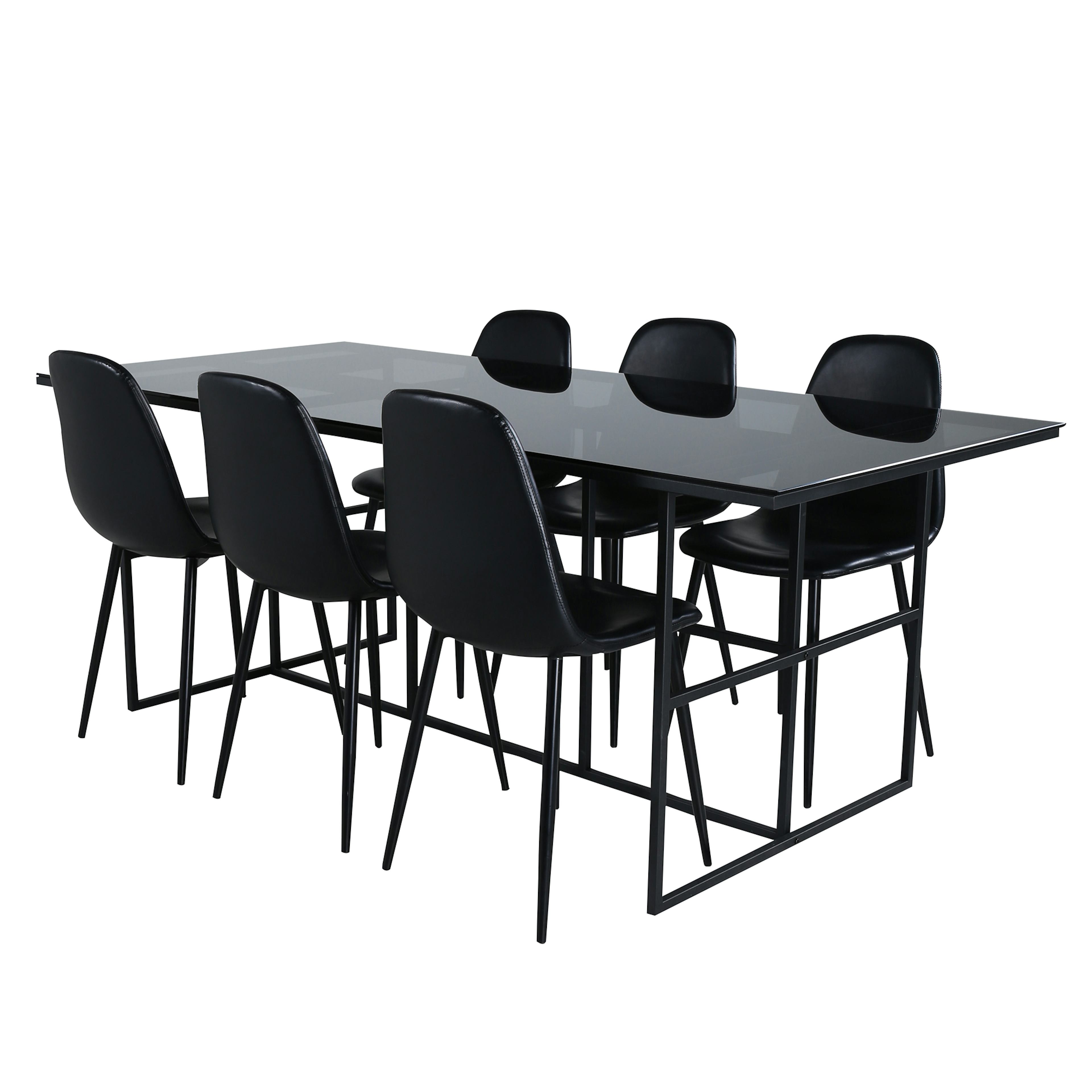 Matgrupp Venture Home Lund med 6 Pobbie Stolar