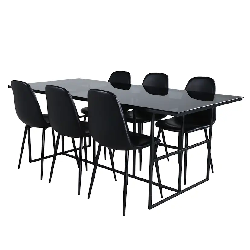 Matgrupp Venture Home Lund med 6 Pobbie Stolar