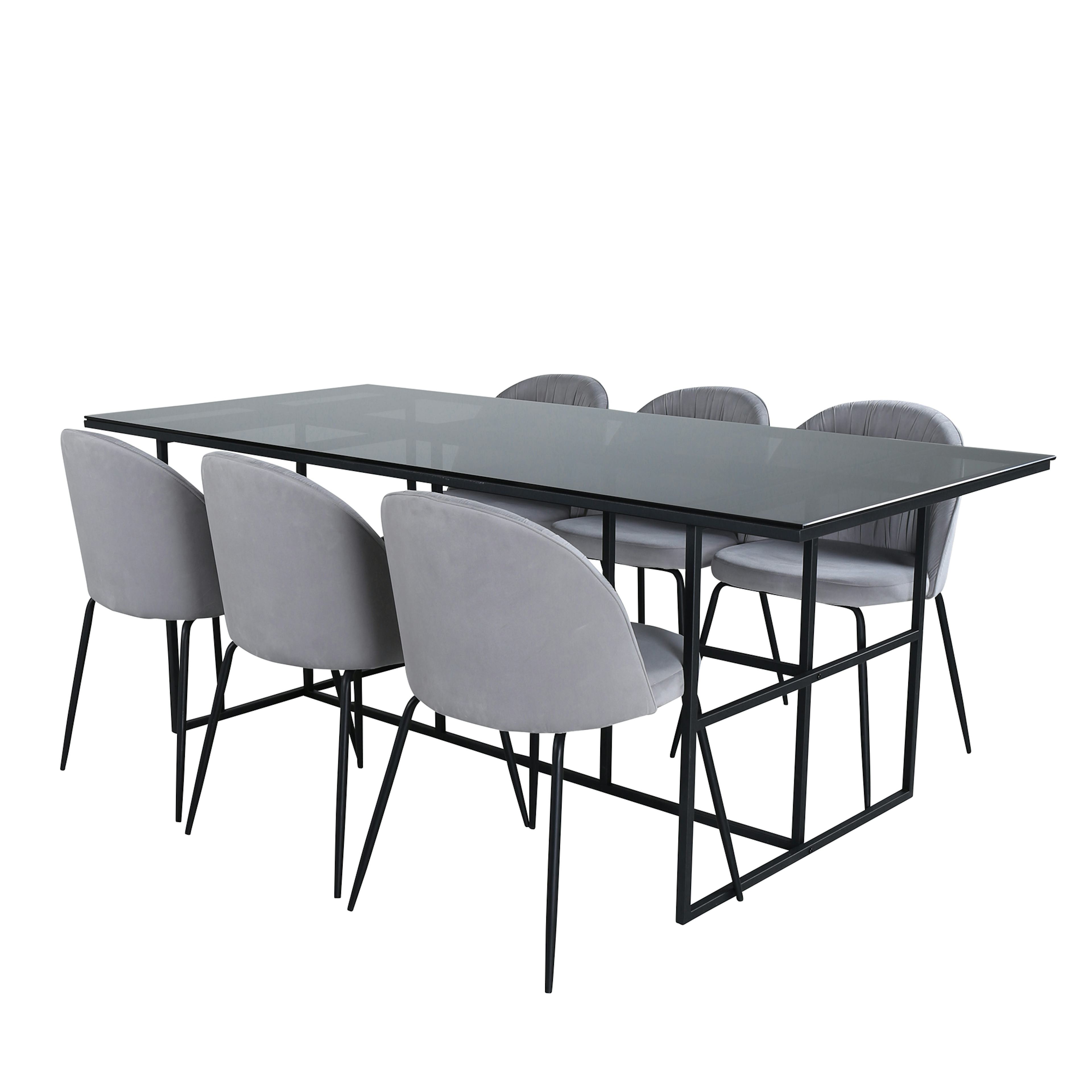 Matgrupp Venture Home Lund med 6 Wrigley Stolar