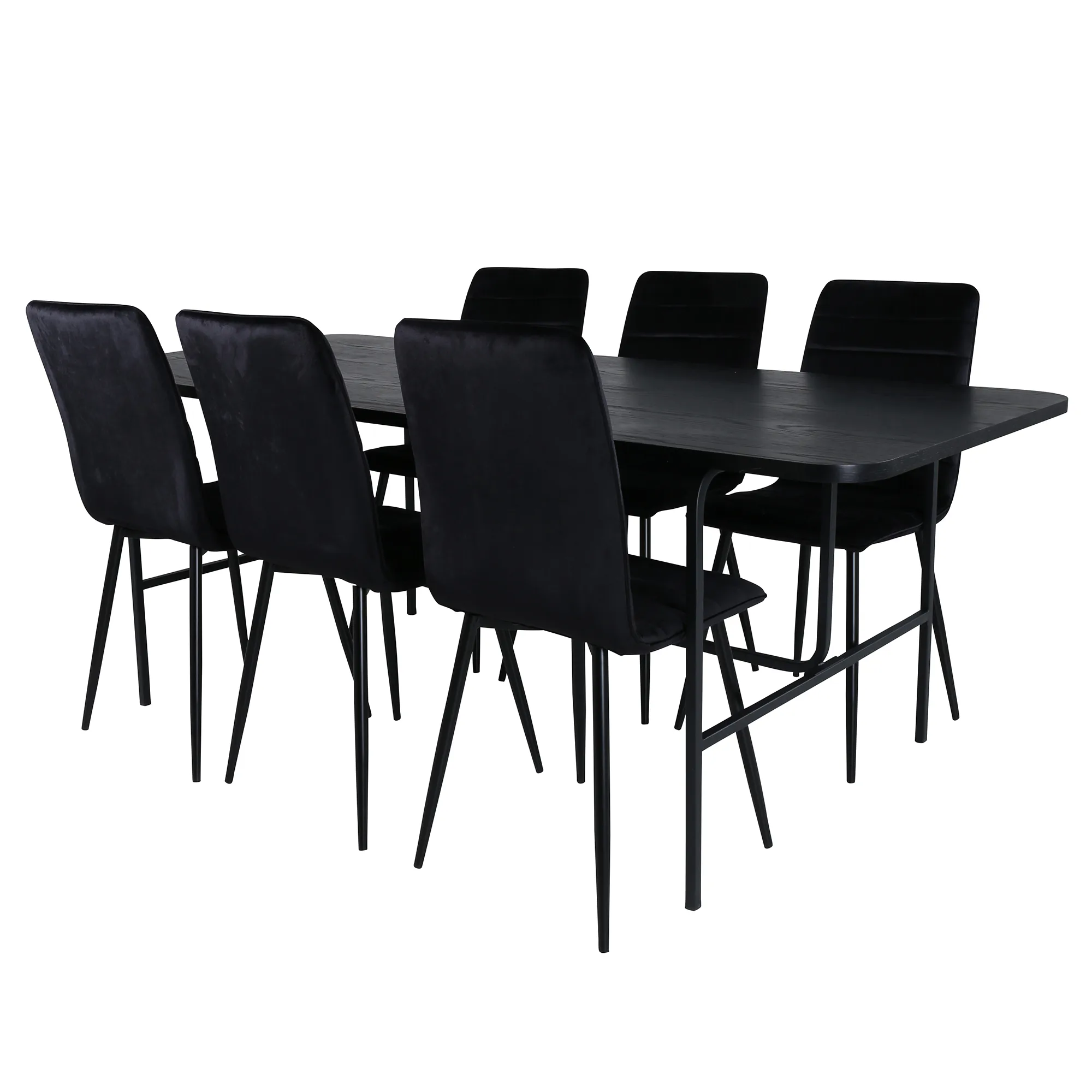 Matgrupp Venture Home Chicago med 6 Walerina Stolar Sammet