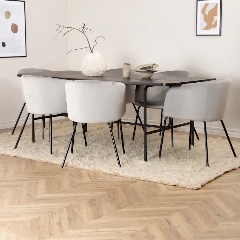 Matgrupp Venture Home Chicago med 6 Bergen Stolar