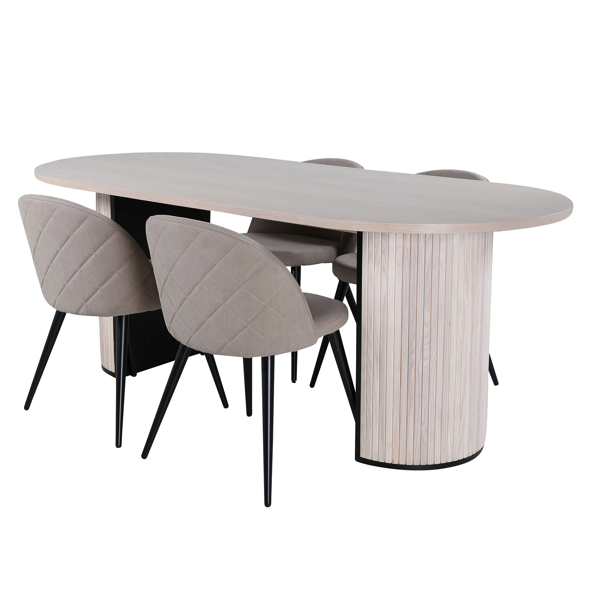 Matgrupp Venture Home Bianca med 4 Valentina Stitcthes Stolar Polyester