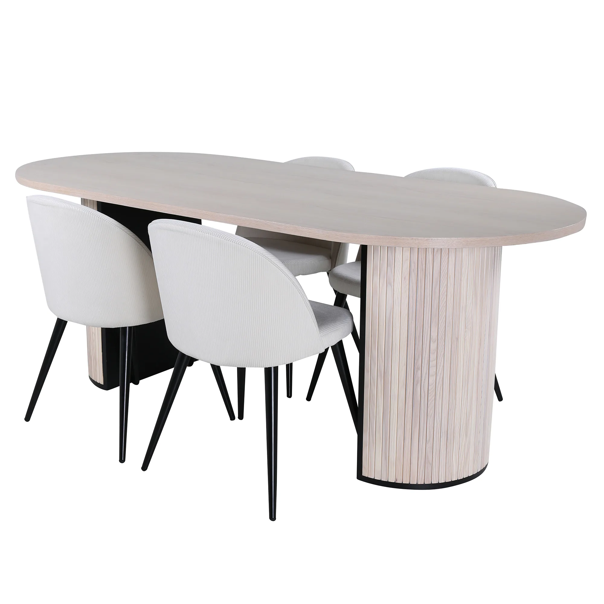 Matgrupp Venture Home Bianca med 4 Valentina Stolar