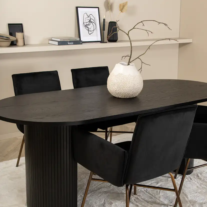 Matgrupp Venture Home Bianca med 4 Annika Stolar