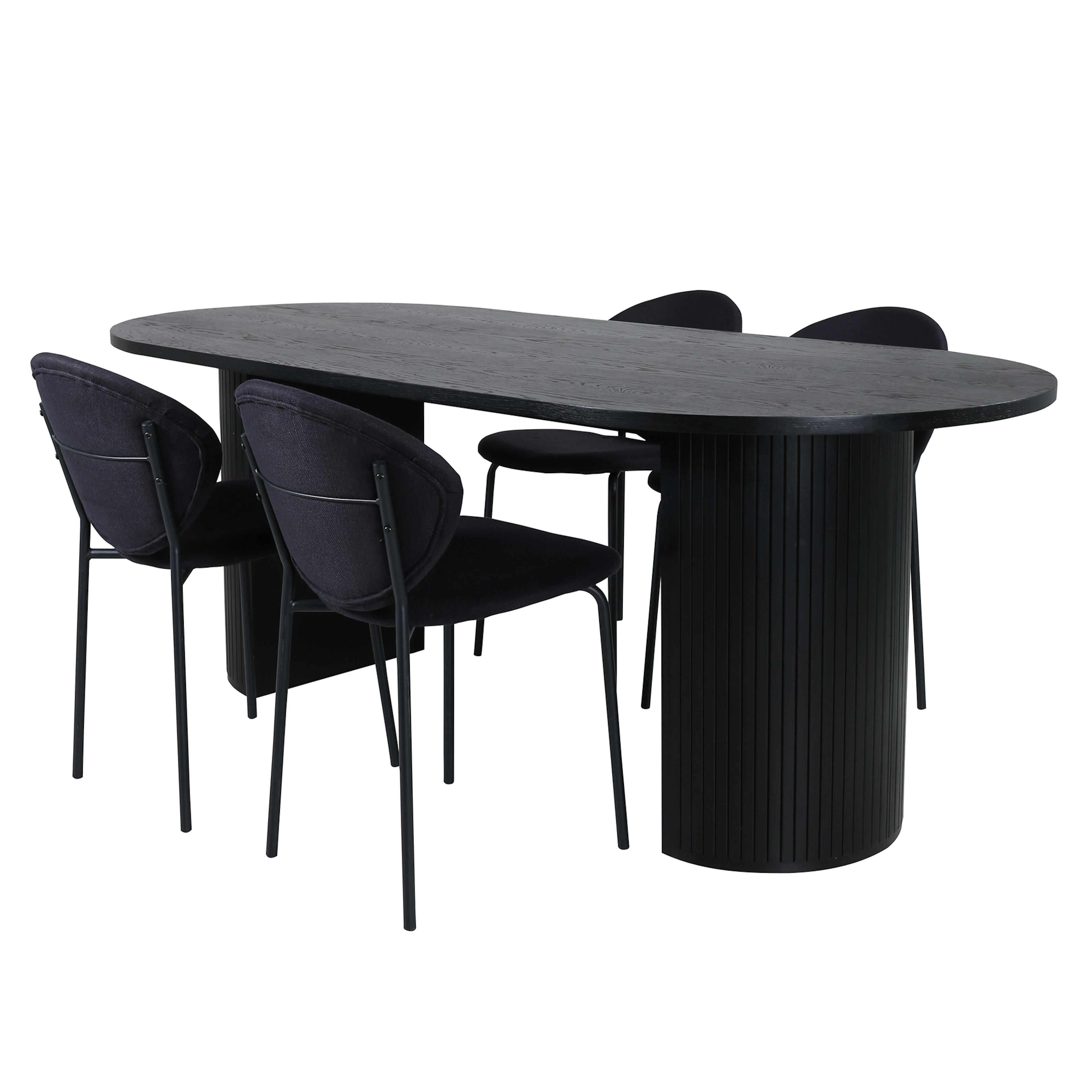 Matgrupp Venture Home Bianca med 4 Valor Stolar