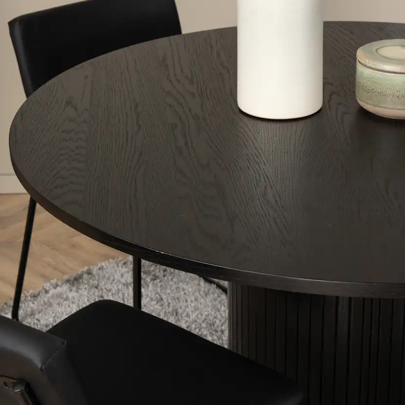 Matgrupp Venture Home Bianca Rund med 4 Kungshamn Stolar