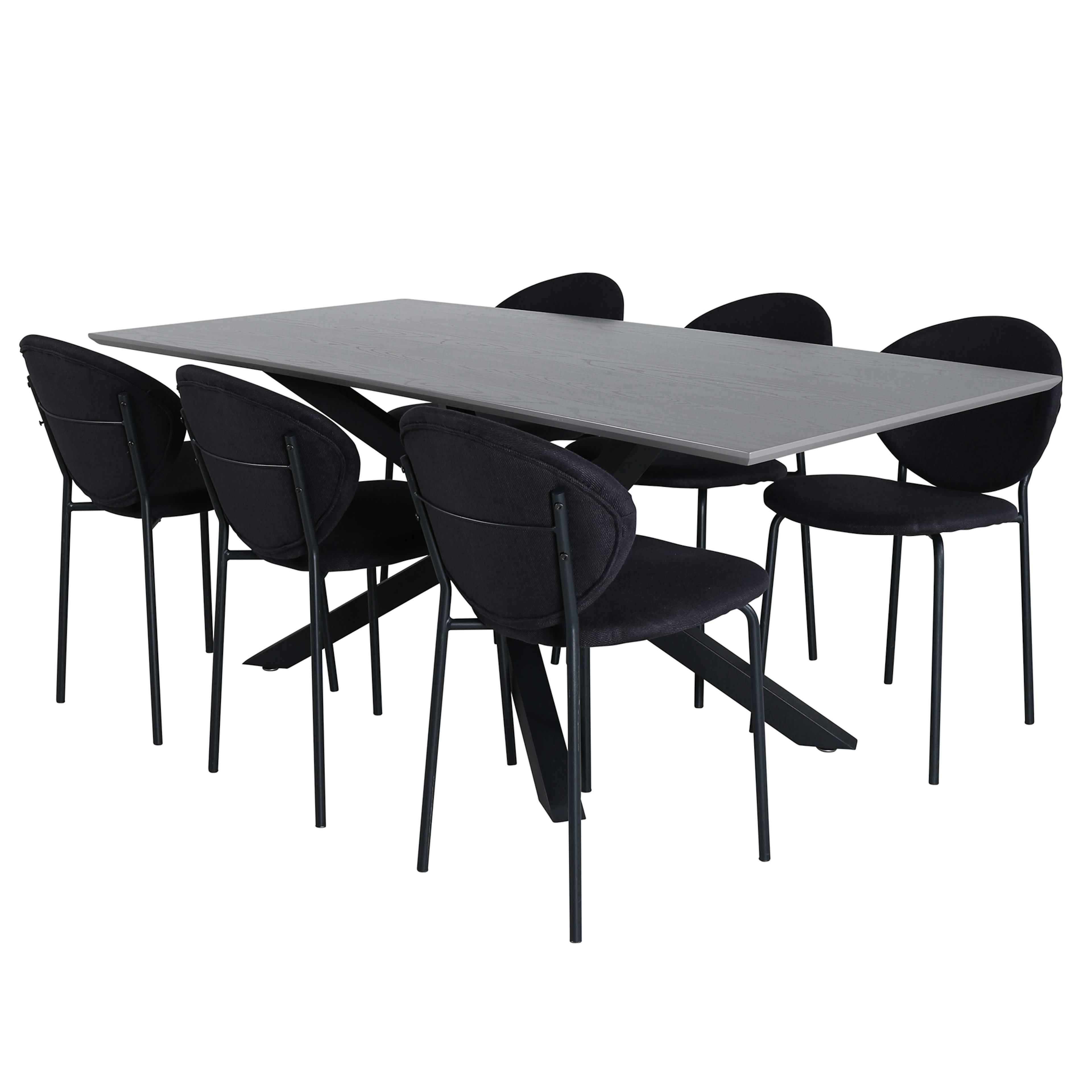 Matgrupp Venture Home Piata med 6 Valor Stolar