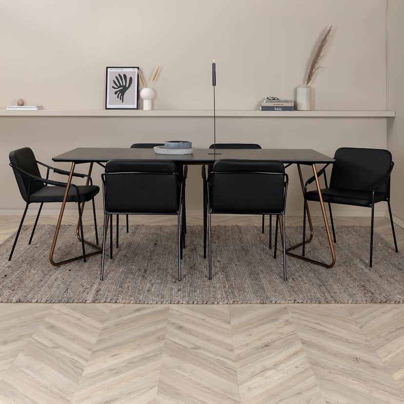 Matgrupp Venture Home Annika matbord och Tjärö matstol