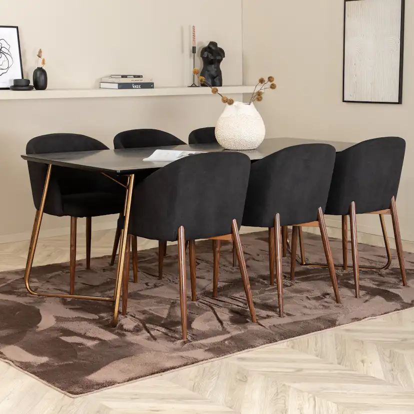 Matgrupp Venture Home Annika med 6 Archie Stolar