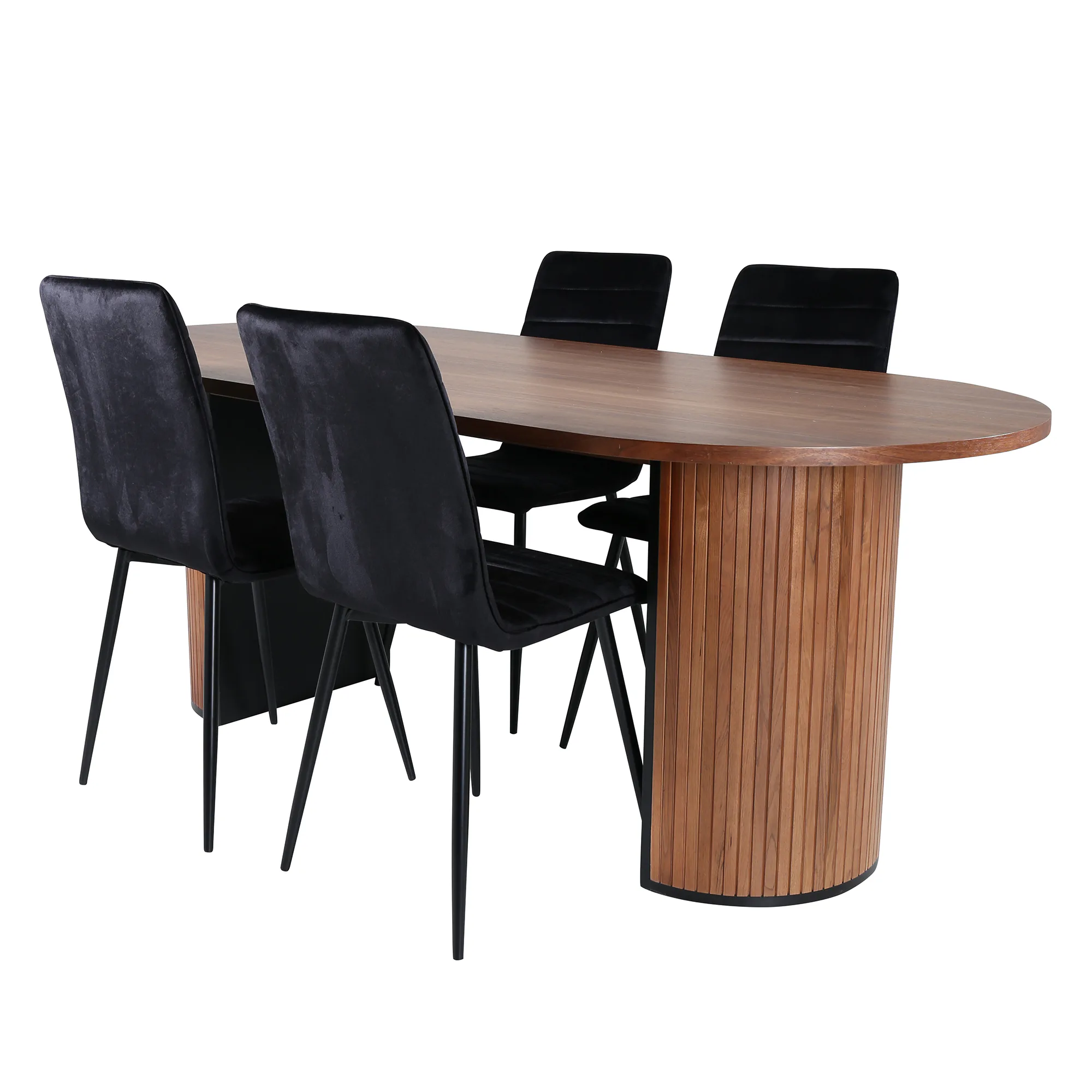 Matgrupp Venture Home Bianca med 4 Walerina Stolar Sammet