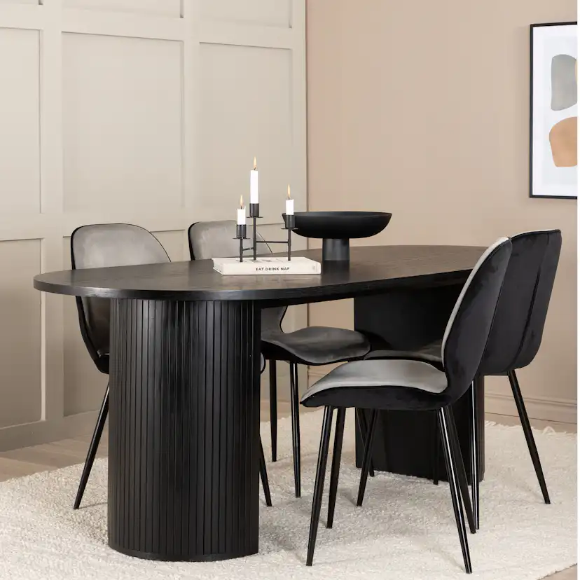 Matgrupp Venture Home Bianca med 4 Elisa Stolar