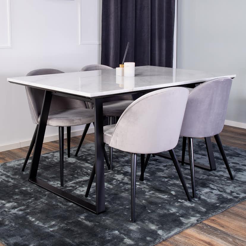 Matgrupp Venture Home Estelle med 4 Valentina Stolar
