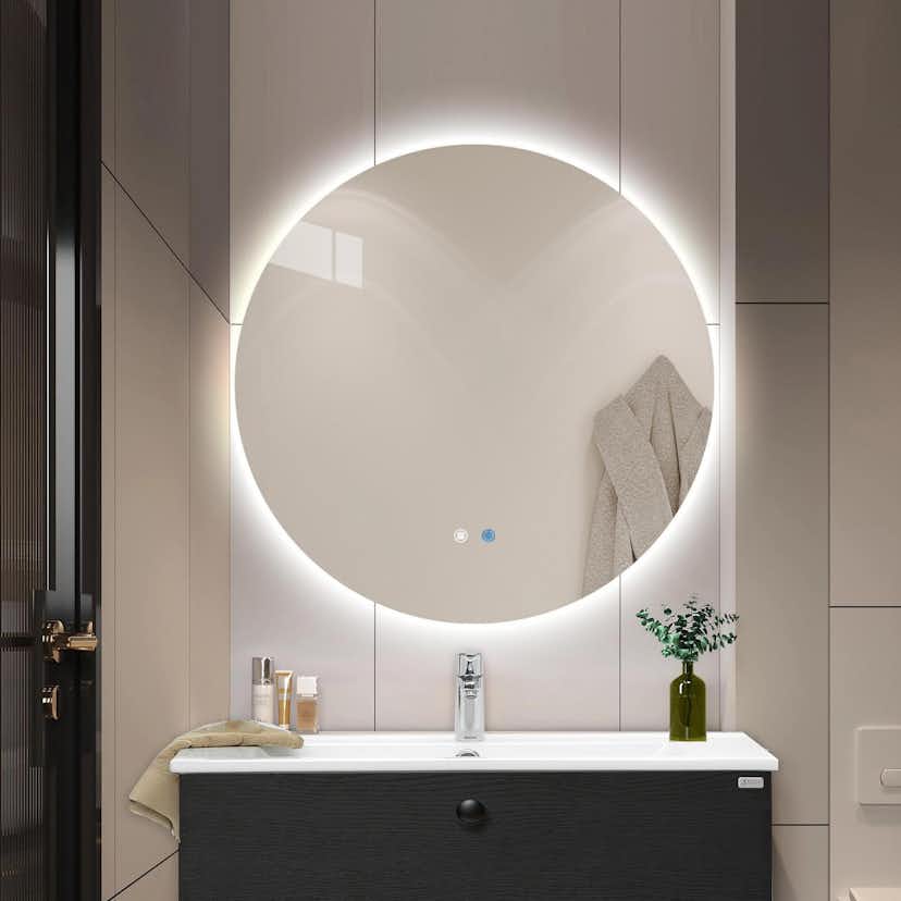 Badrumsspegel 4AQUA Aura 600 mm