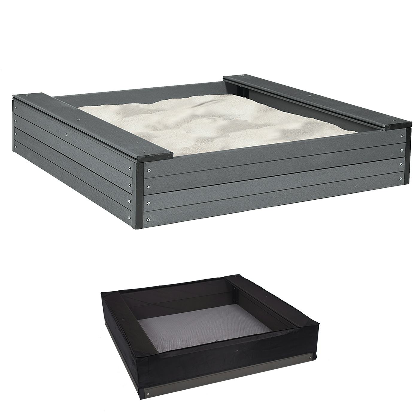 Sandlåda Nordic Play 120X120 cm Inkl. Nät