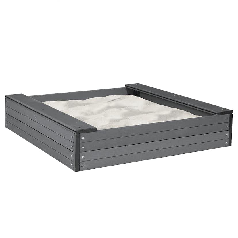 Sandlåda Nordic Play 120X120 cm WPC Exkl. Lock