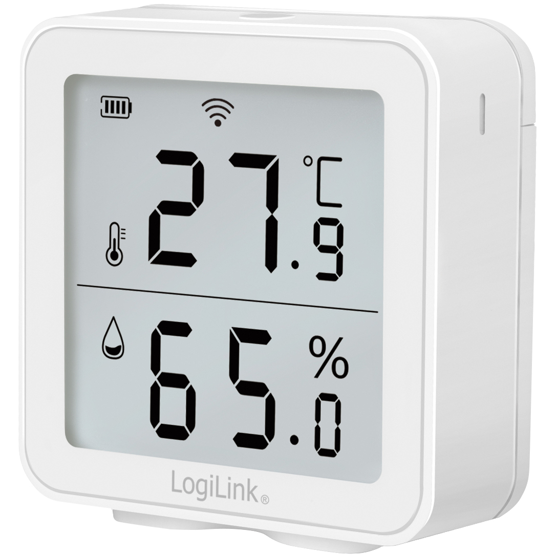 Smart Temp- & luftfuktighetssensor LogiLink Wifi Tuya