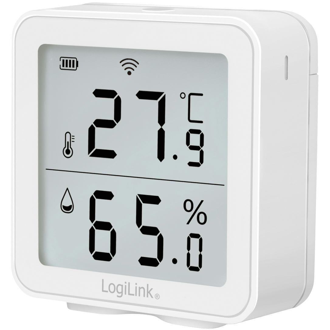 Smart Temp- & luftfuktighetssensor LogiLink Wifi Tuya