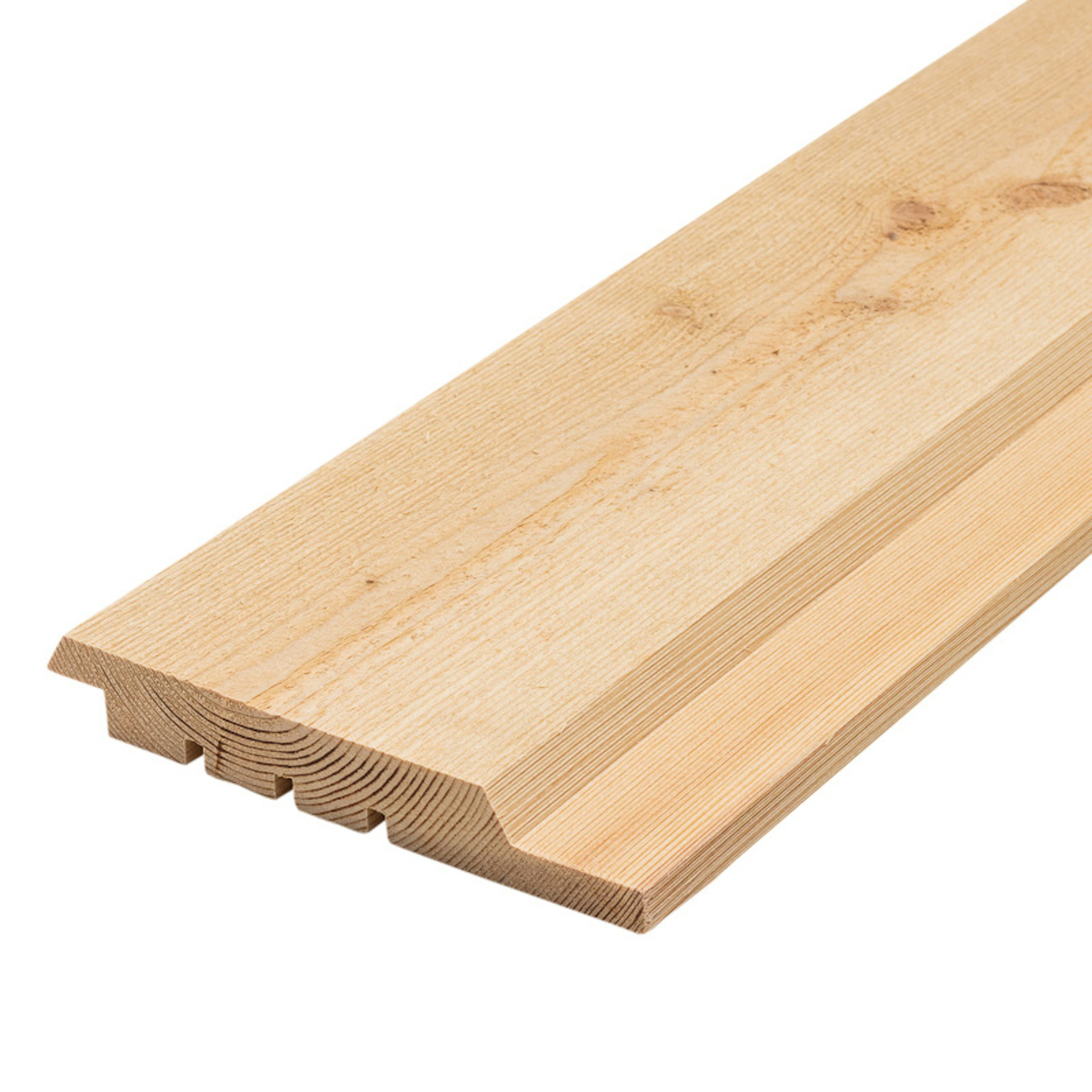 Sibirisk Lärk Panel Dubbelfas Fals Kärnsund Wood Link 21x143 mm