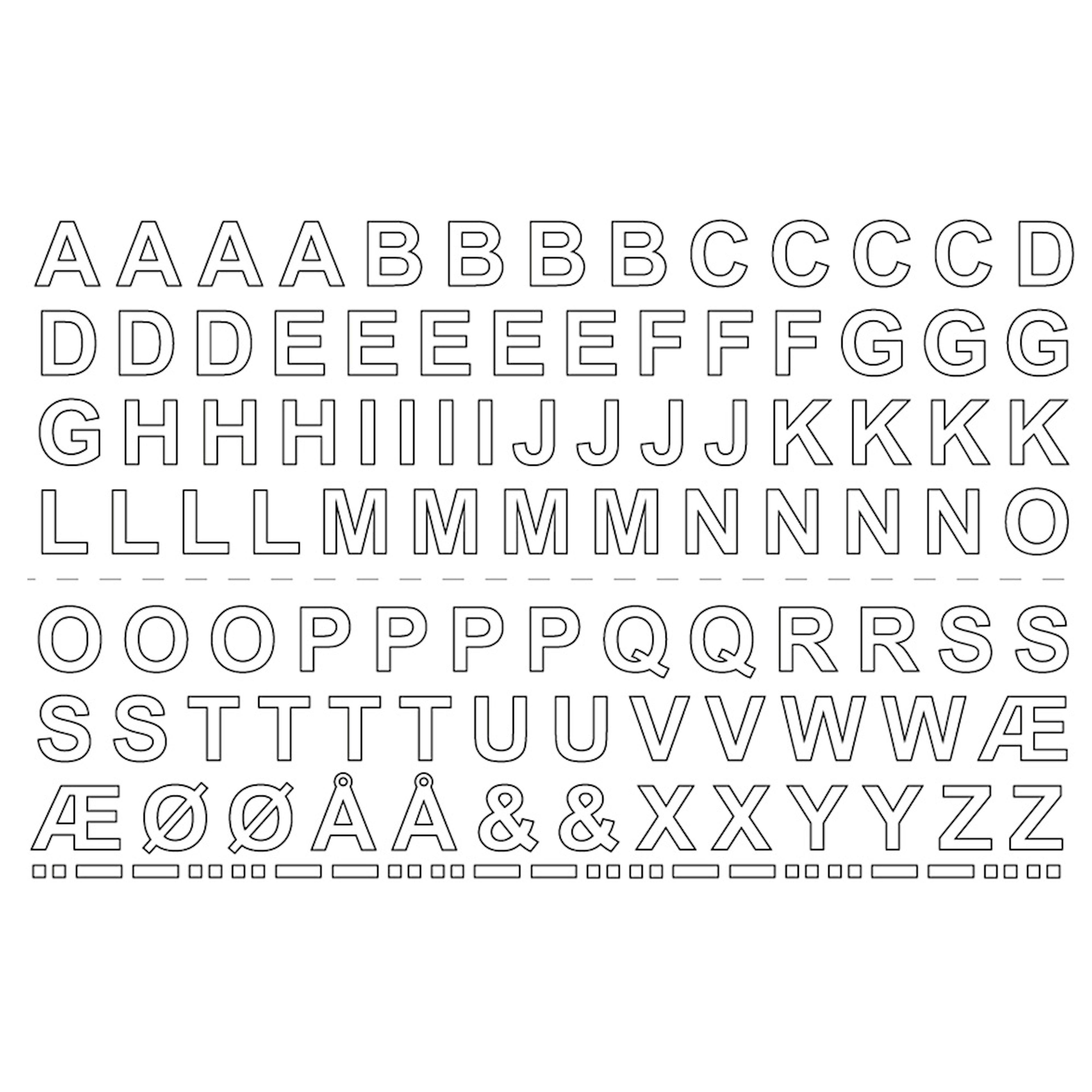 Självhäftande Bokstäver Habo