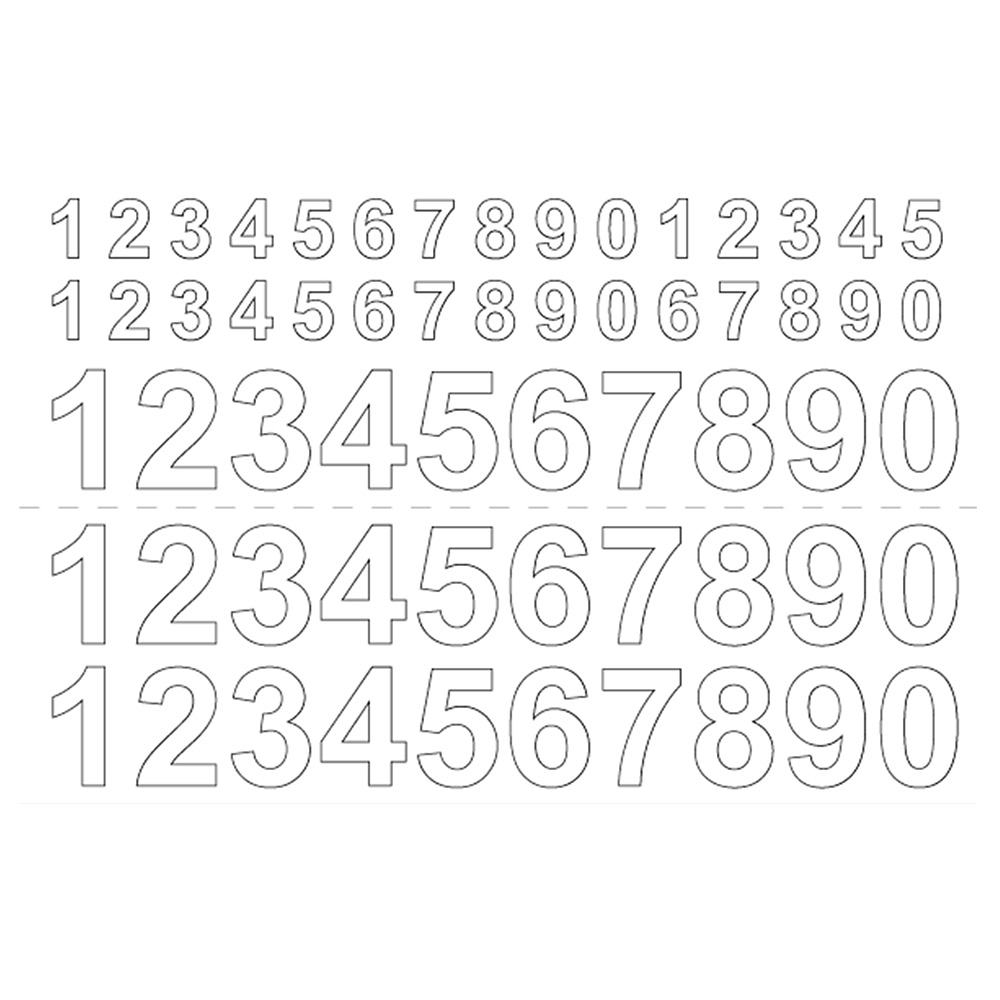 Självhäftande Siffror Habo 13+26 mm