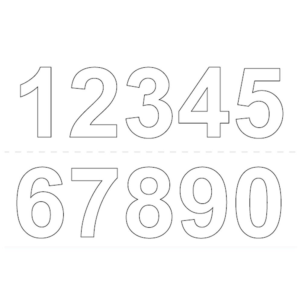 Självhäftande Siffror Habo 50 mm