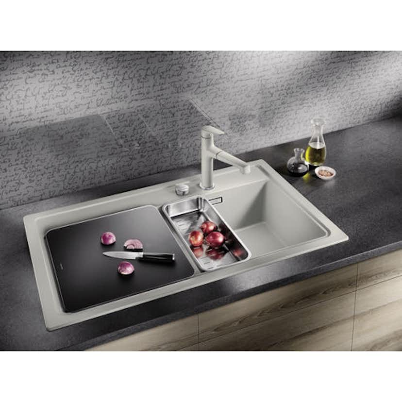 Skärbräda Blanco Härdat Svart Glas 375 x 365 mm