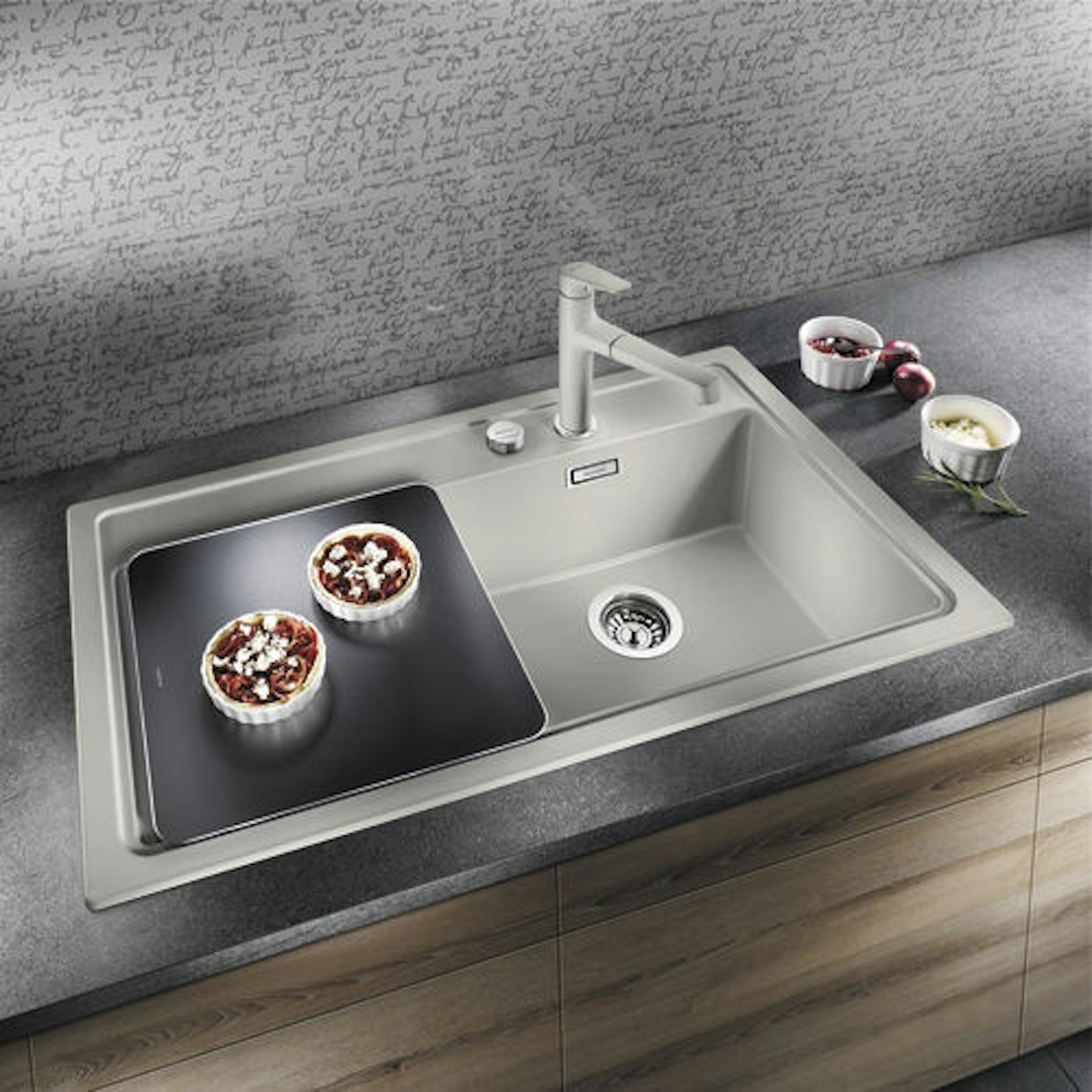 Skärbräda Blanco Härdat Svart Glas 375 x 365 mm