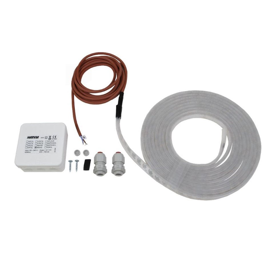 LED-ljuslist Harvia med tillbehör 5 m