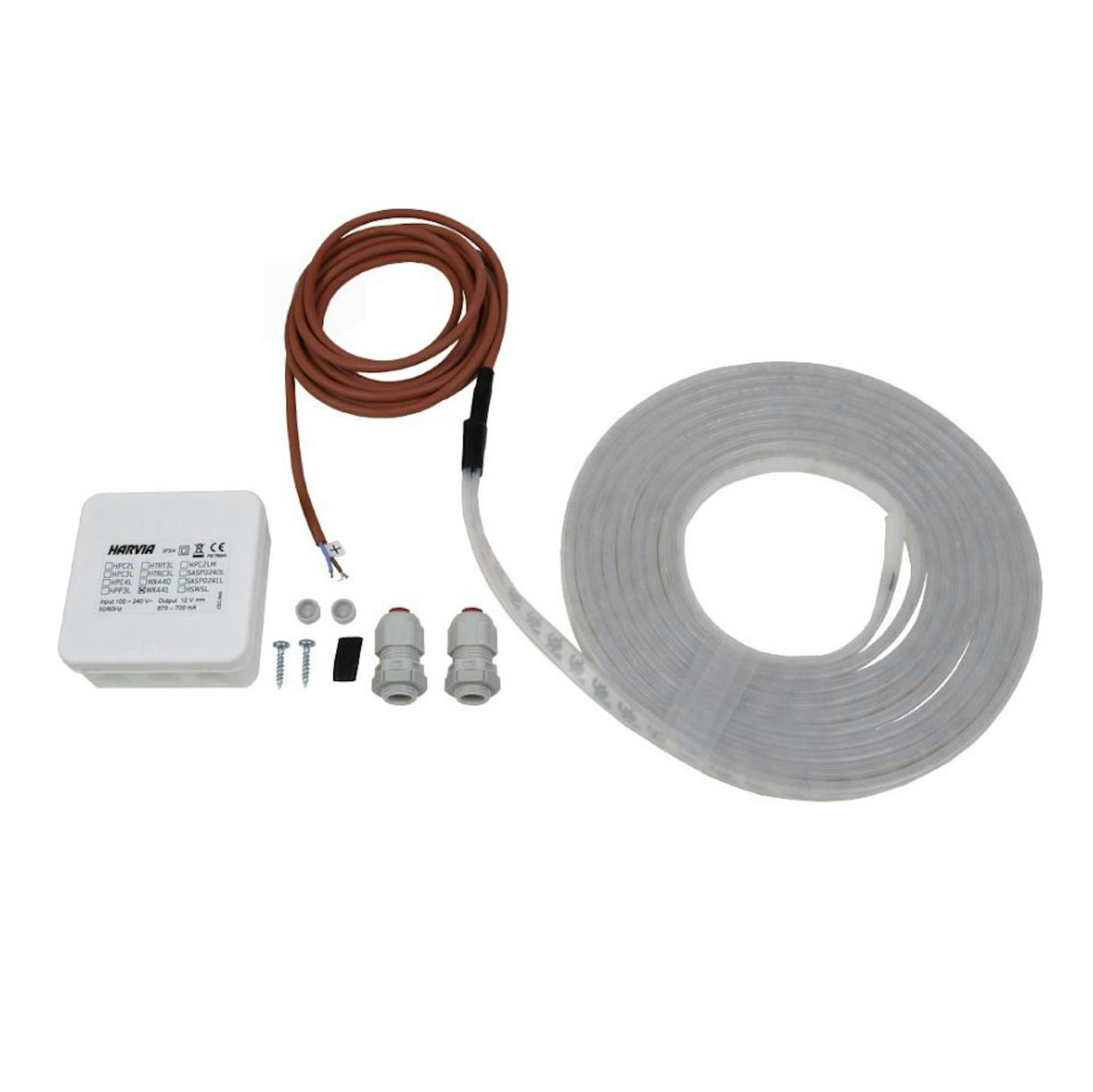 LED-ljuslist Harvia med tillbehör 5 m