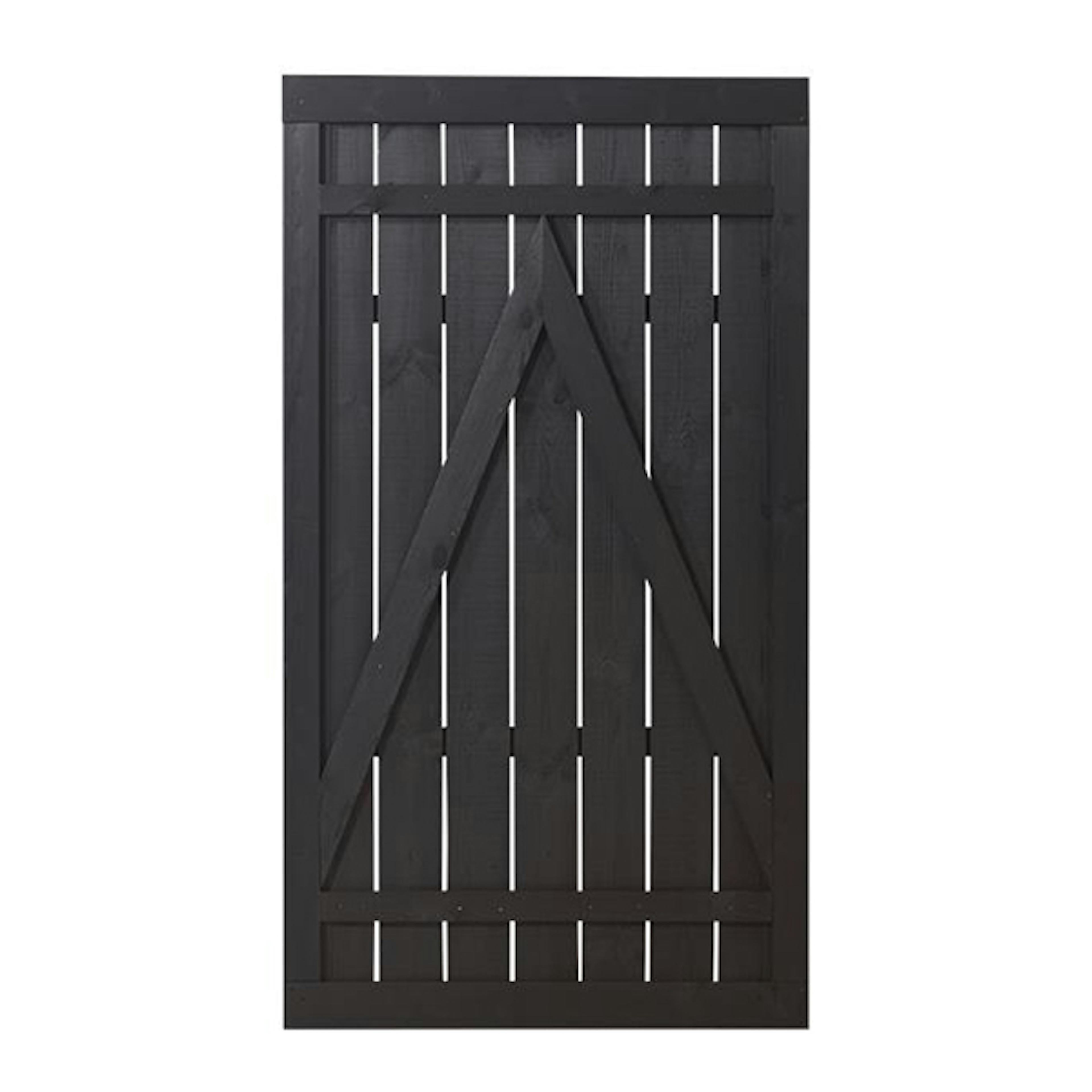 Skärmgrind PLUS Rustik 100x180 cm Svart